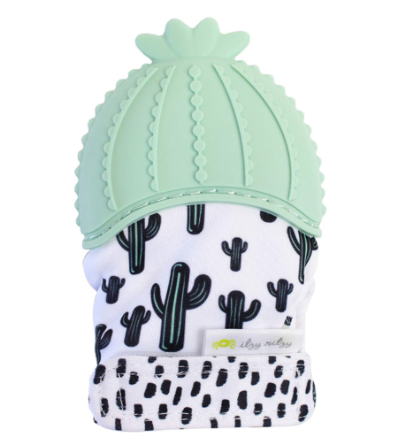 Itzy Ritzy Silicone Teething Mitt, one of Motherly's top teethers for 4 month old babies