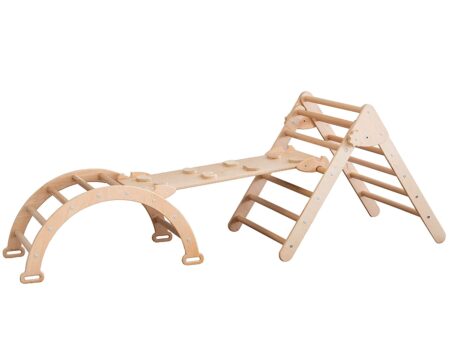 WoodandHearts Wooden Climbing Set