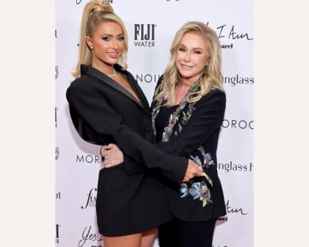 paris hilton and mom at event parist hilton baby