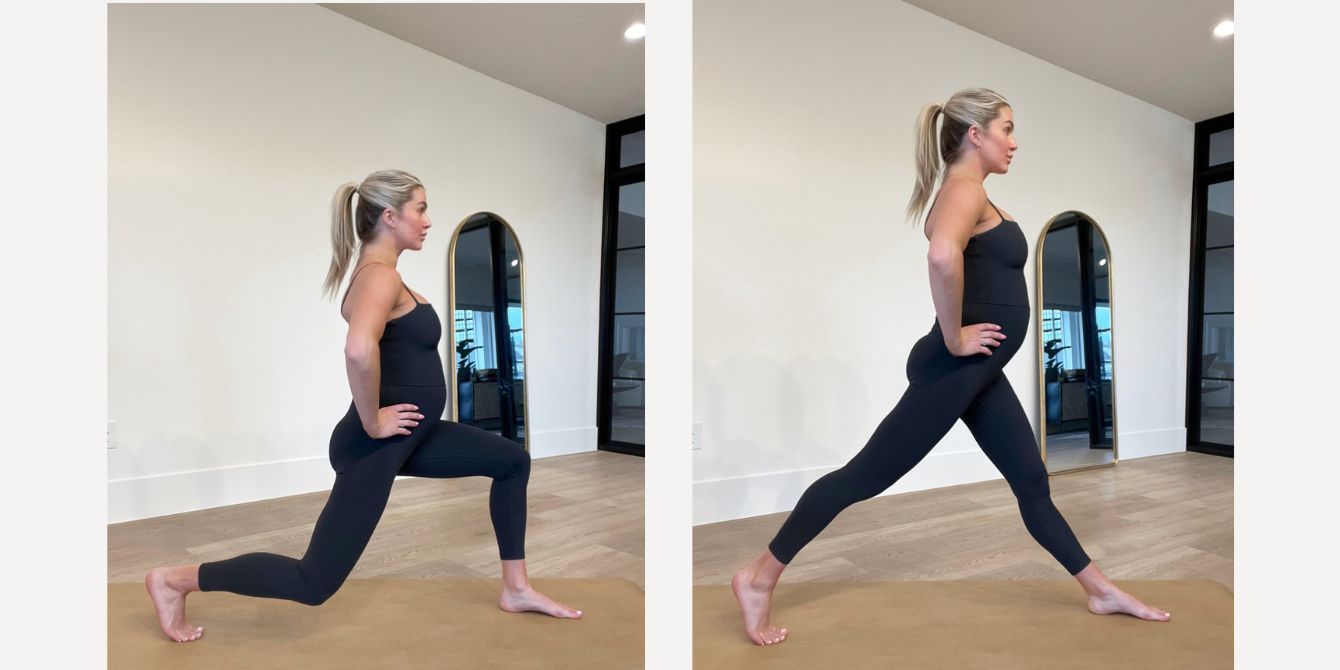 Lindsay Arnold shows ab workout while pregnant - shows are ab workouts safe during pregnancy