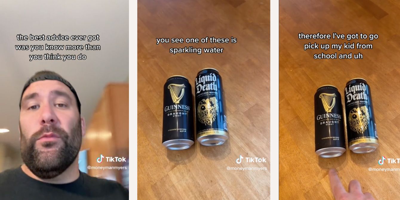 tiktok dad packs guinness in son's lunch fail