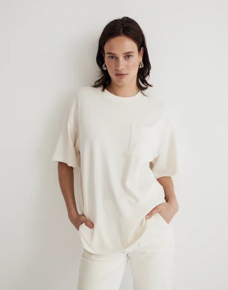 Madewell Garment Dyed Oversize Pocket Tee