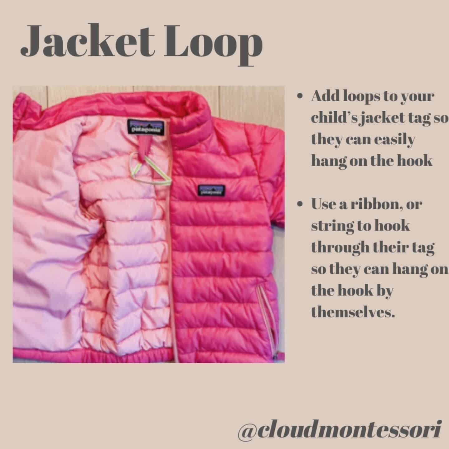 jacket loop instructions Motherly