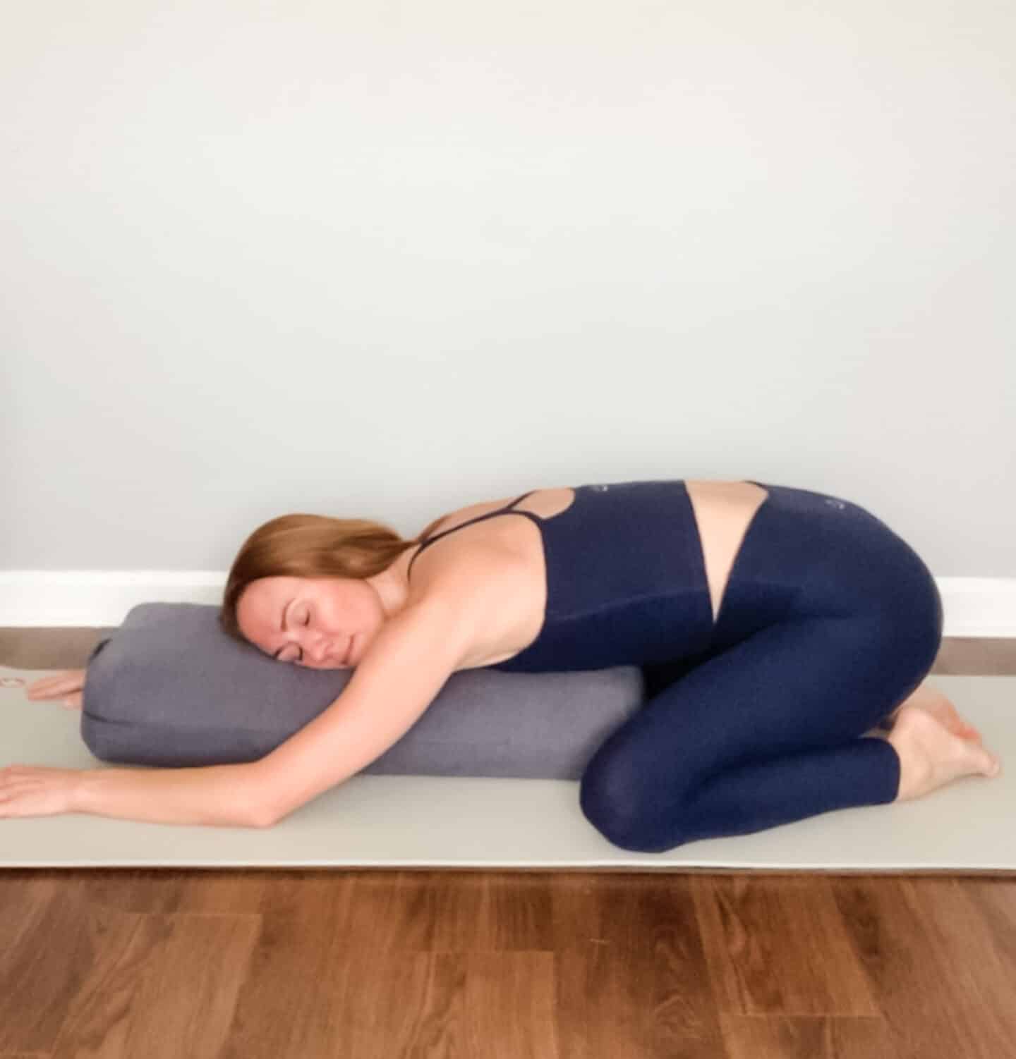 YogaSix - Child's Pose for postpartum yoga