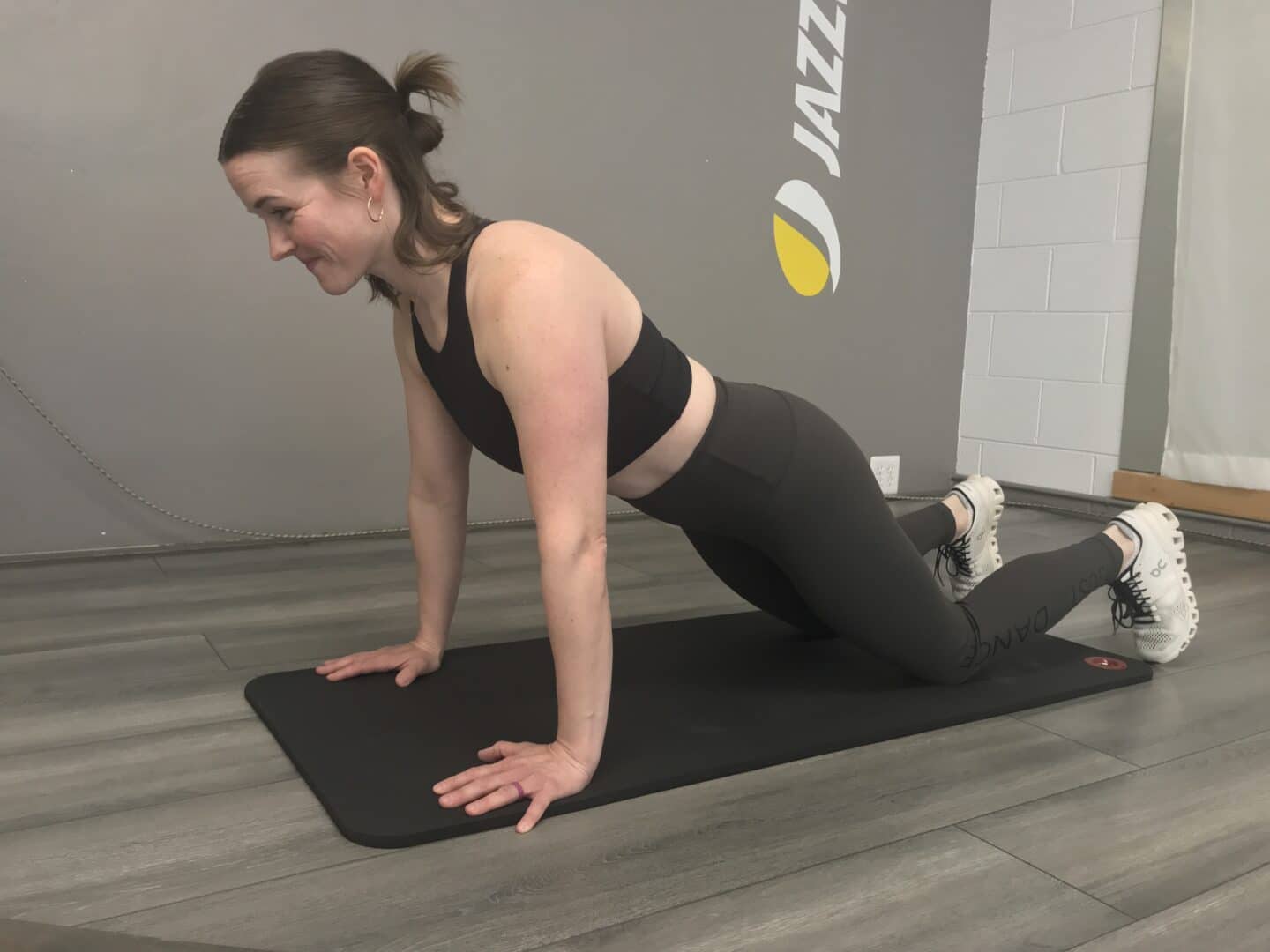 Postpartum exercise: modified plank