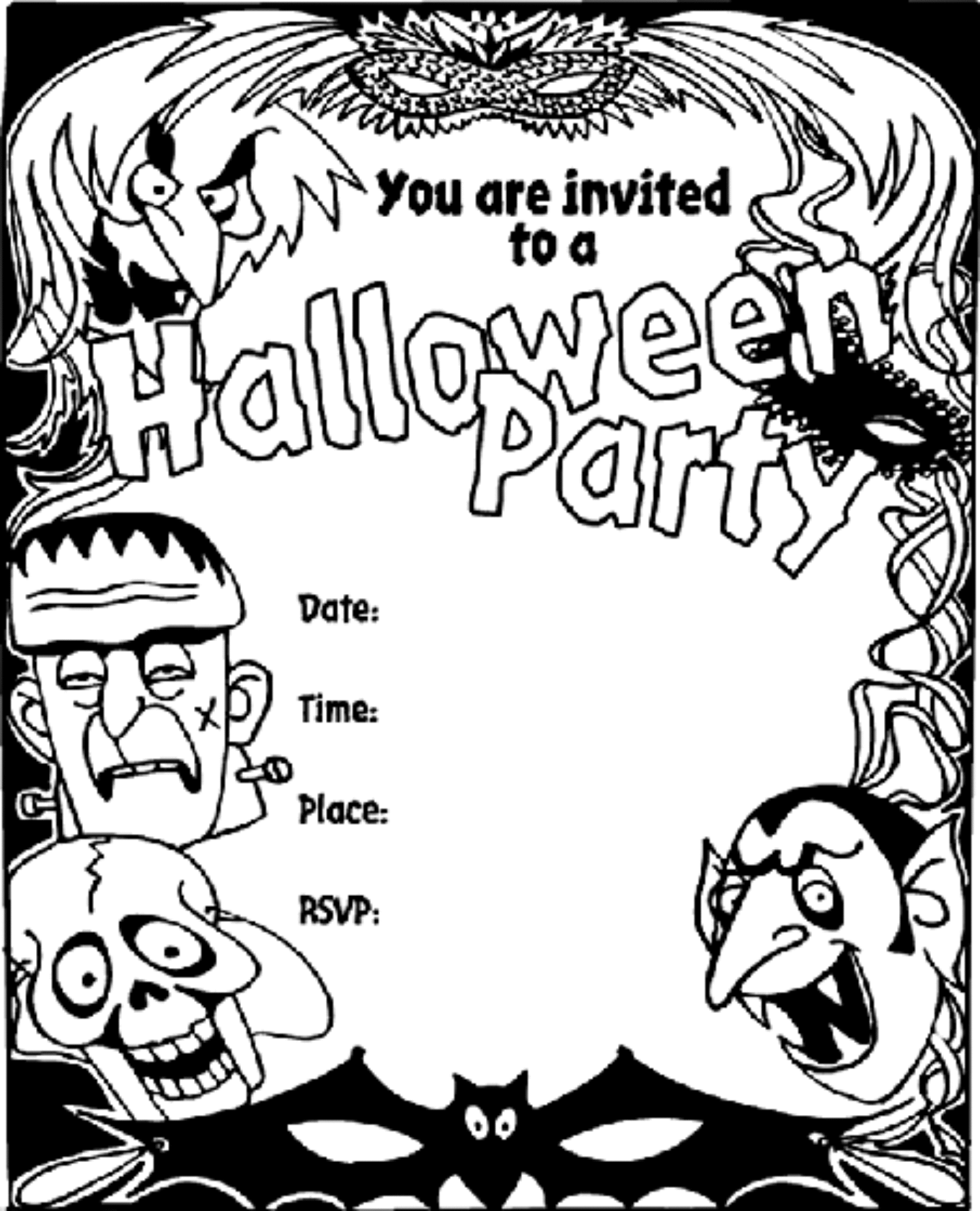 invitation coloring page Motherly