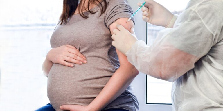 pregnant woman getting vaccine 1 Motherly