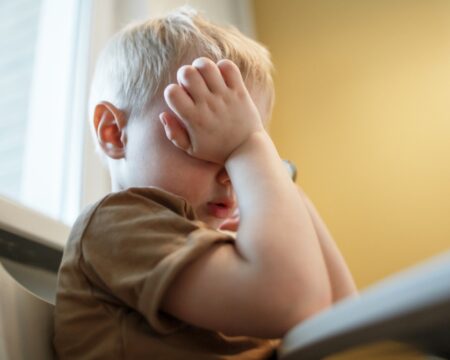 upset toddler boy