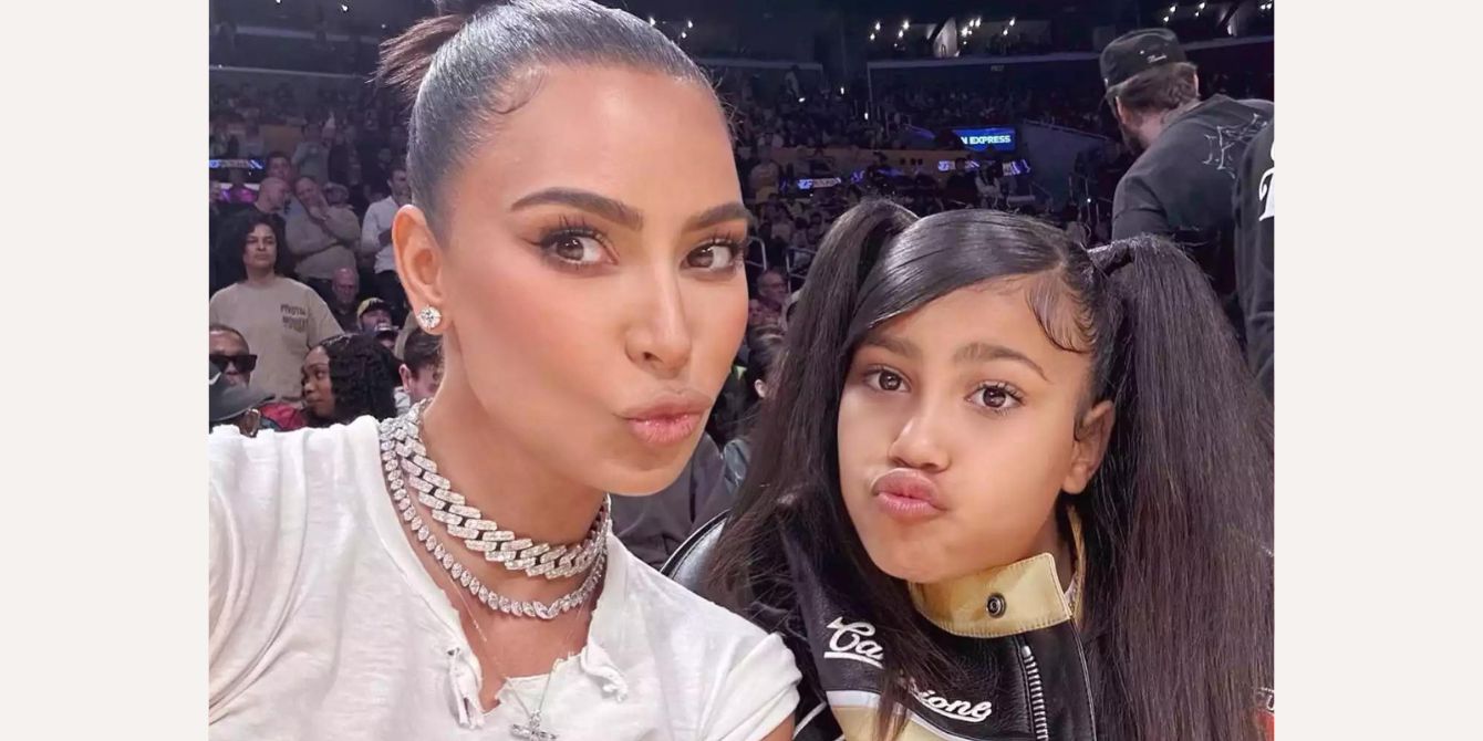 Kim Kardashian and North West