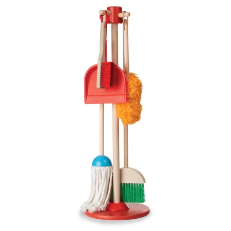 Dust! Sweep! Mop! 6-Piece Pretend Play Cleaning Set