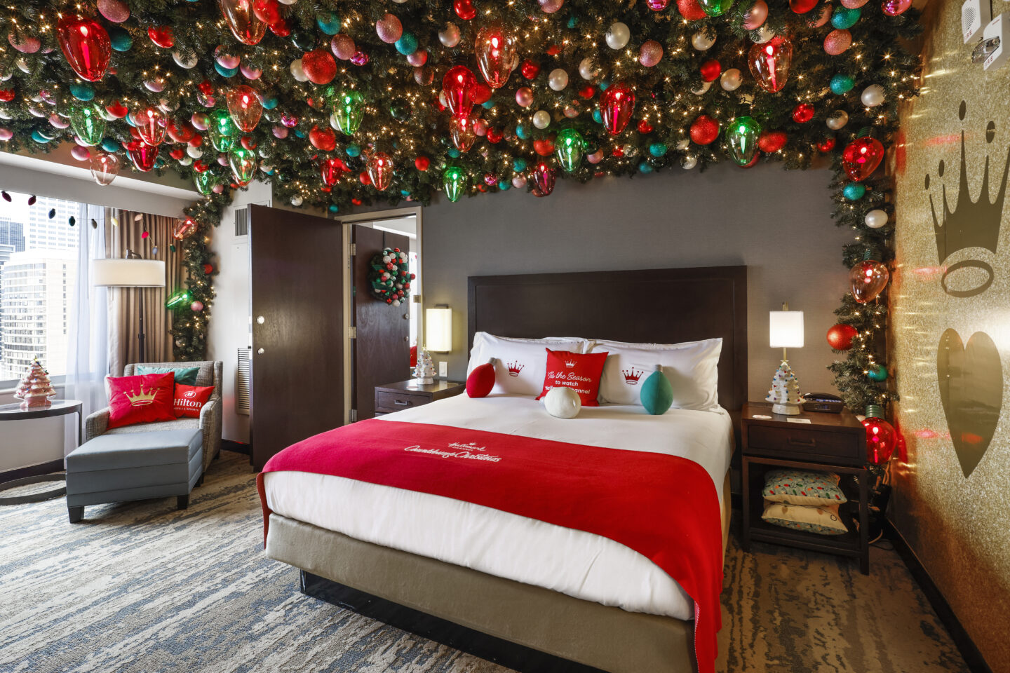 Hallmark Channel and Hilton Hotels - Houston Haul out the Holly suite