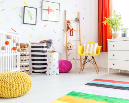 colorful baby nursery Motherly