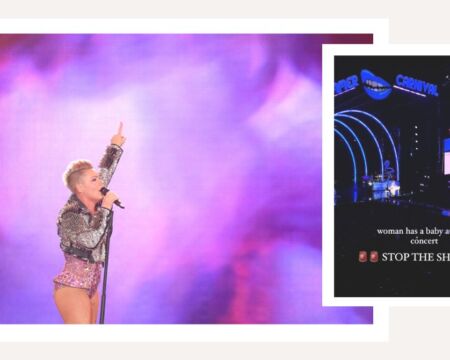 pink stops concert Motherly