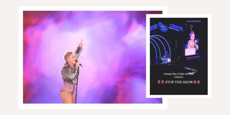 pink stops concert Motherly