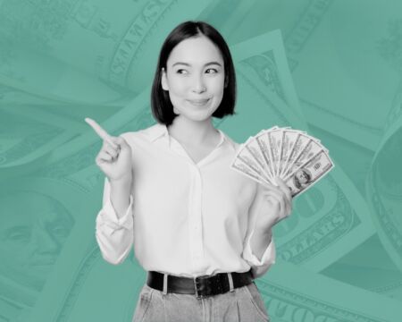 woman holding money Motherly