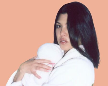 kourtney kardashian with baby Motherly