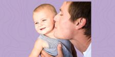 man kissing baby Motherly