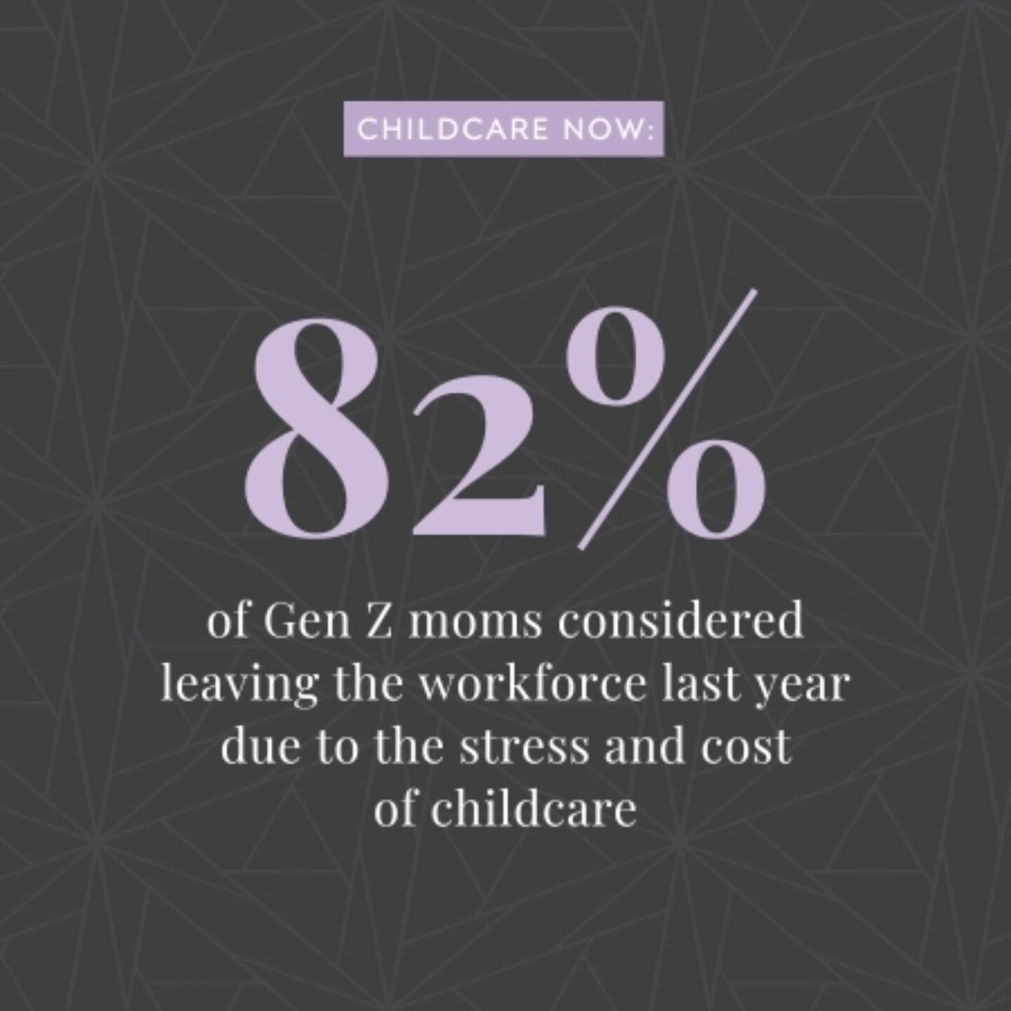 Two-thirds of moms considered leaving the workforce last year due to the stress and cost of childcare, highest among Gen Z at 82% - State of Motherhood