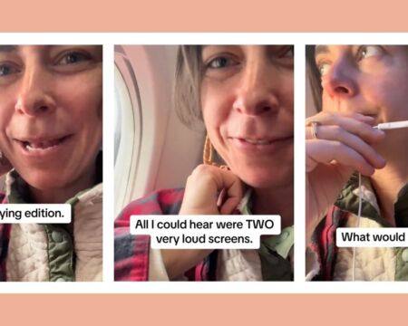 woman on plane tiktok Motherly