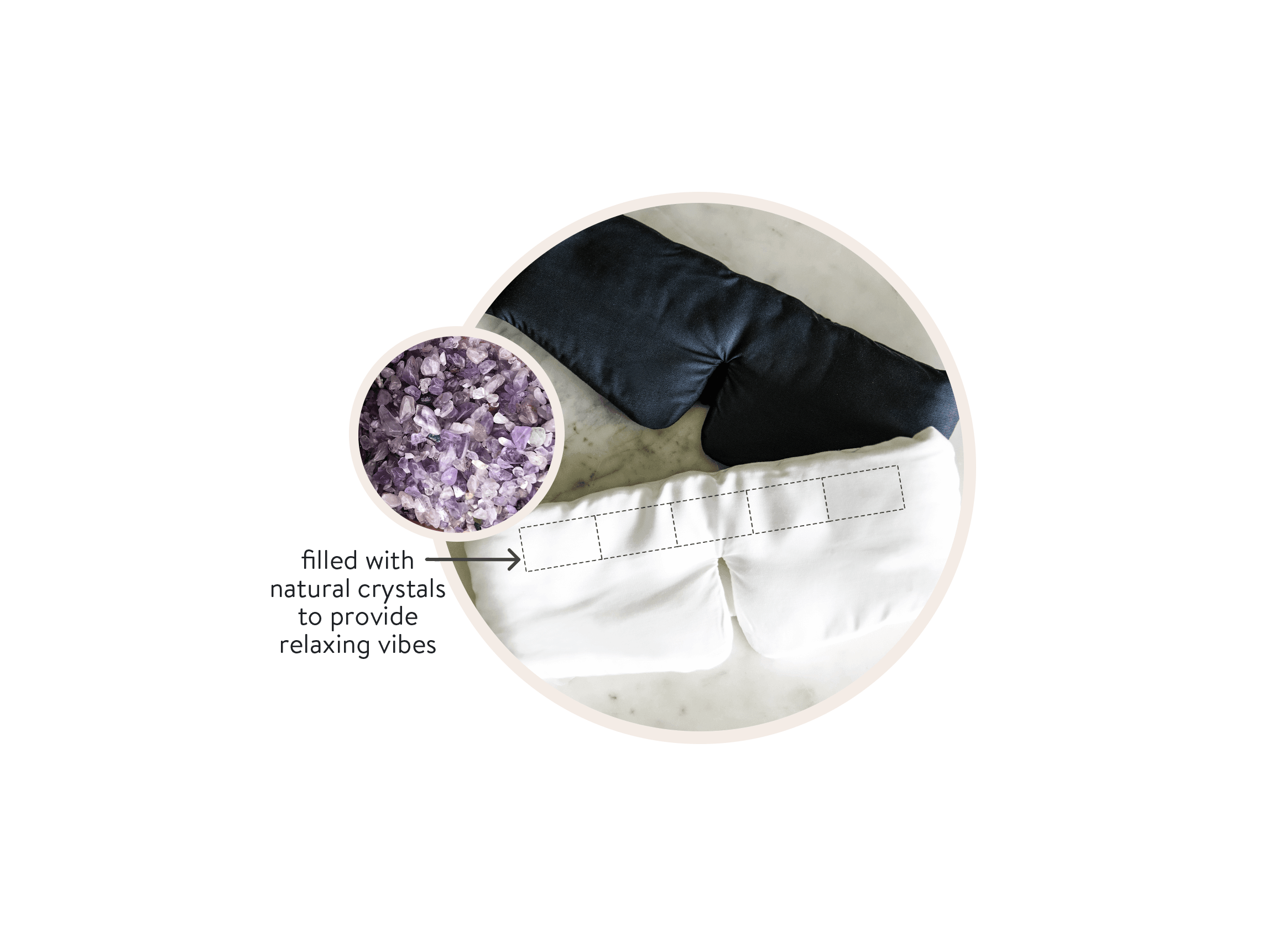 Crystal Powered Sleep Mask
