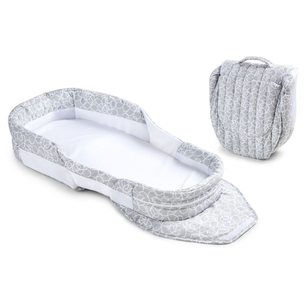 Baby Delight Snuggle Nest Dream Portable Infant Sleeper - Gray Scribbles