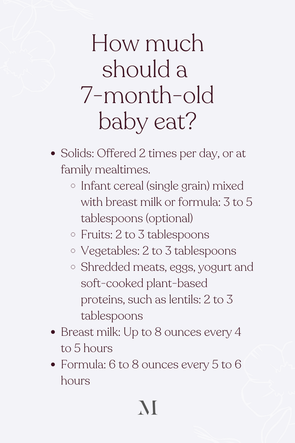 7 Month Old Baby Feeding Schedule Freeman Norned
