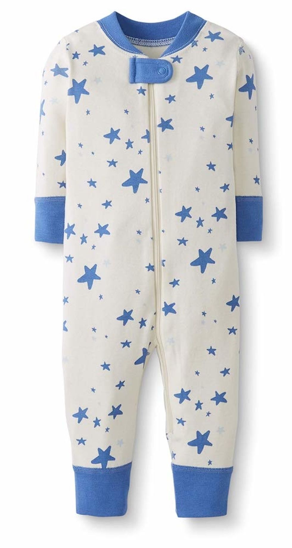 NWT Hanna Andersson Blue Foxes Sleeper PJs Organic Newborn NB New 