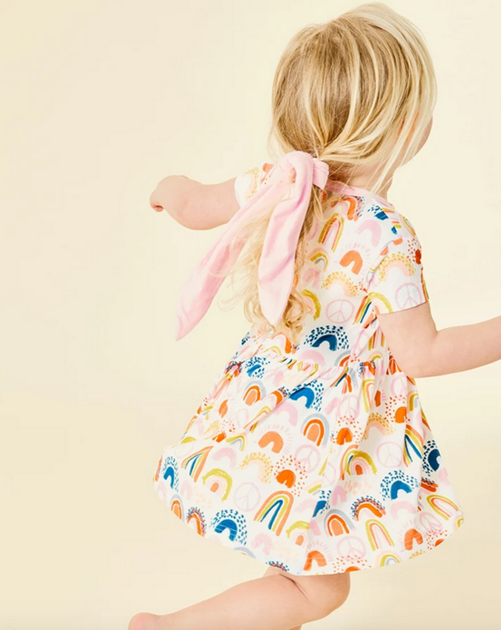 Clover Baby and Kids rainbow dress