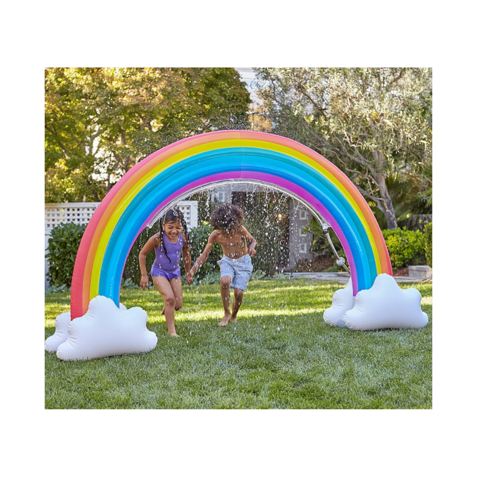 Everything you need to turn your backyard into the ultimate oasis (for you + your kids) Inflatable sprinkler