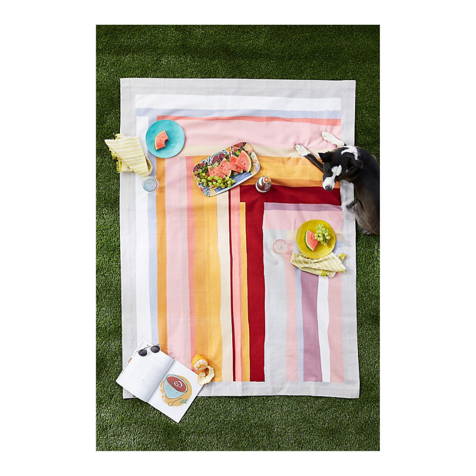 Everything you need to turn your backyard into the ultimate oasis (for you + your kids) picnic blanket
