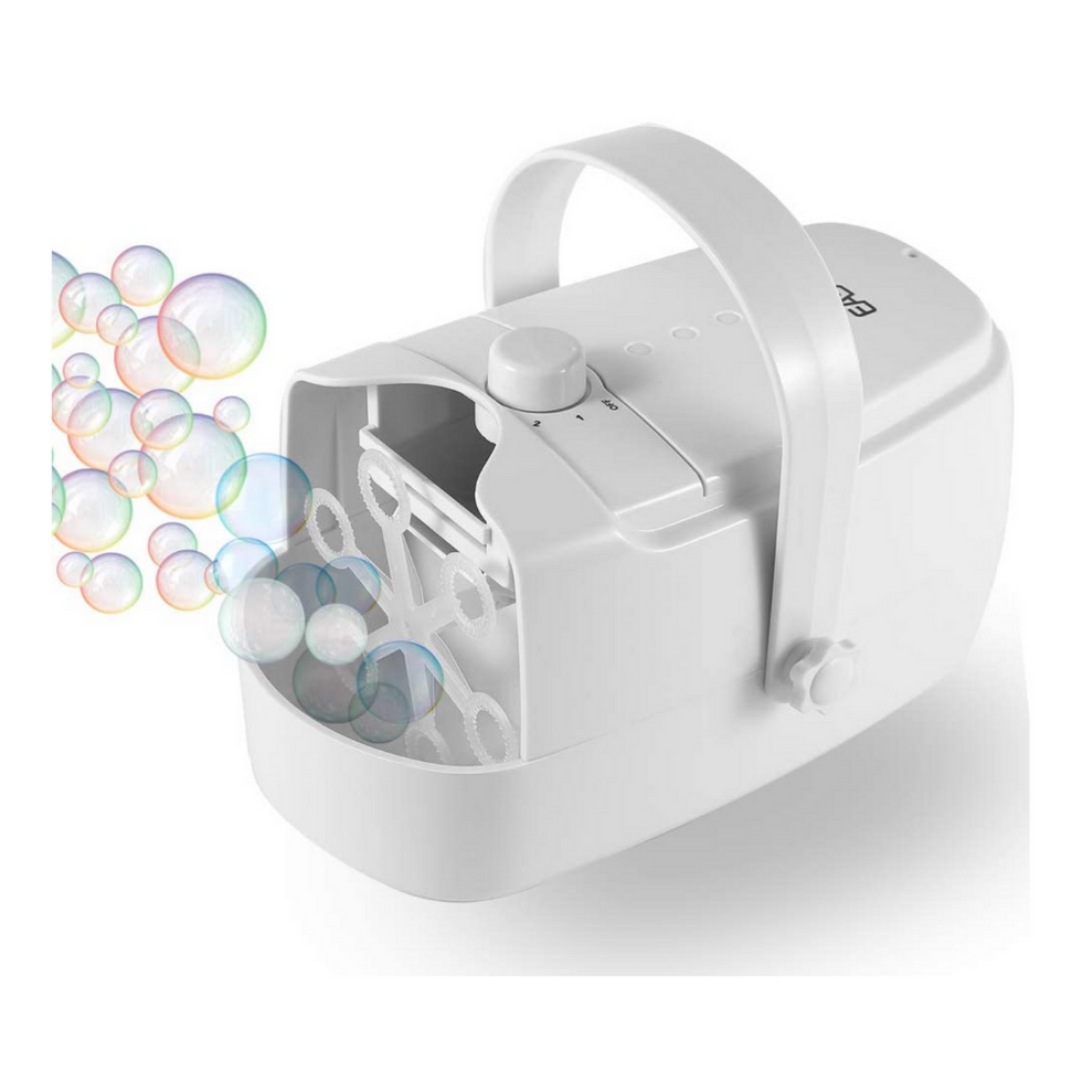 Everything you need to turn your backyard into the ultimate oasis (for you + your kids) automatic bubble machine