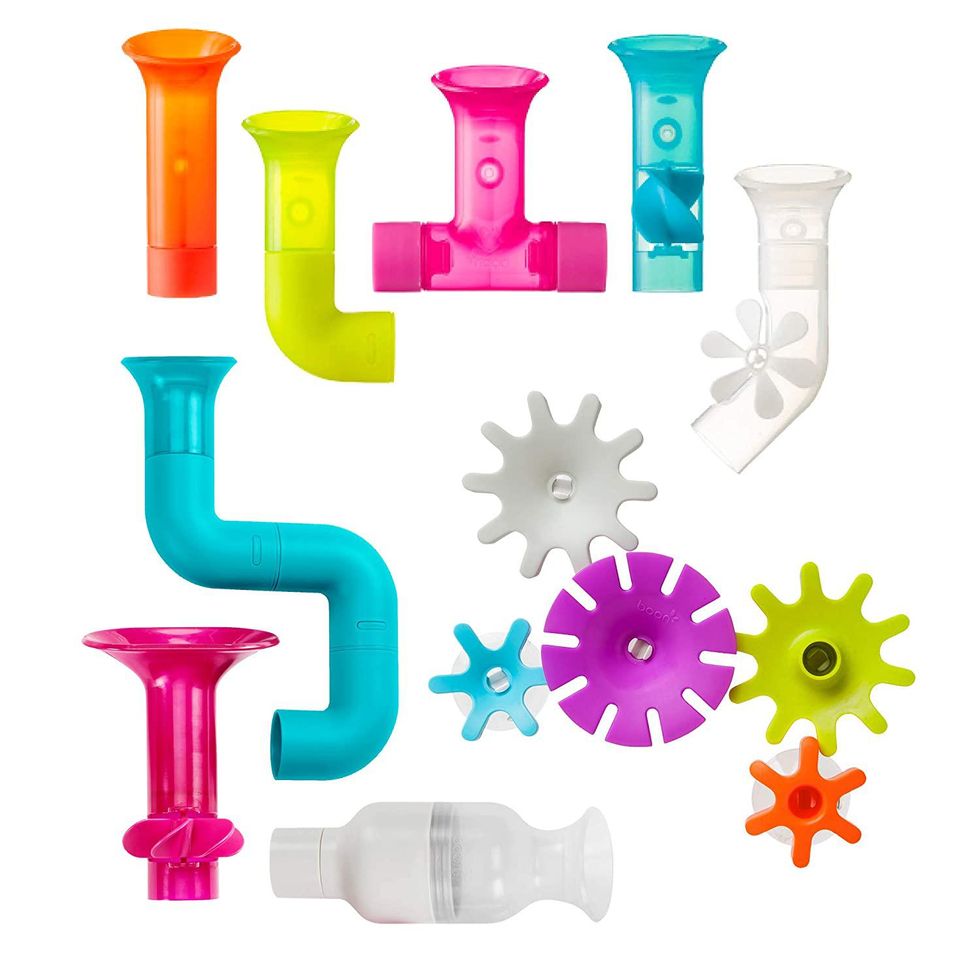 Boon building bath toy bundle with pipes, cogs and tubes