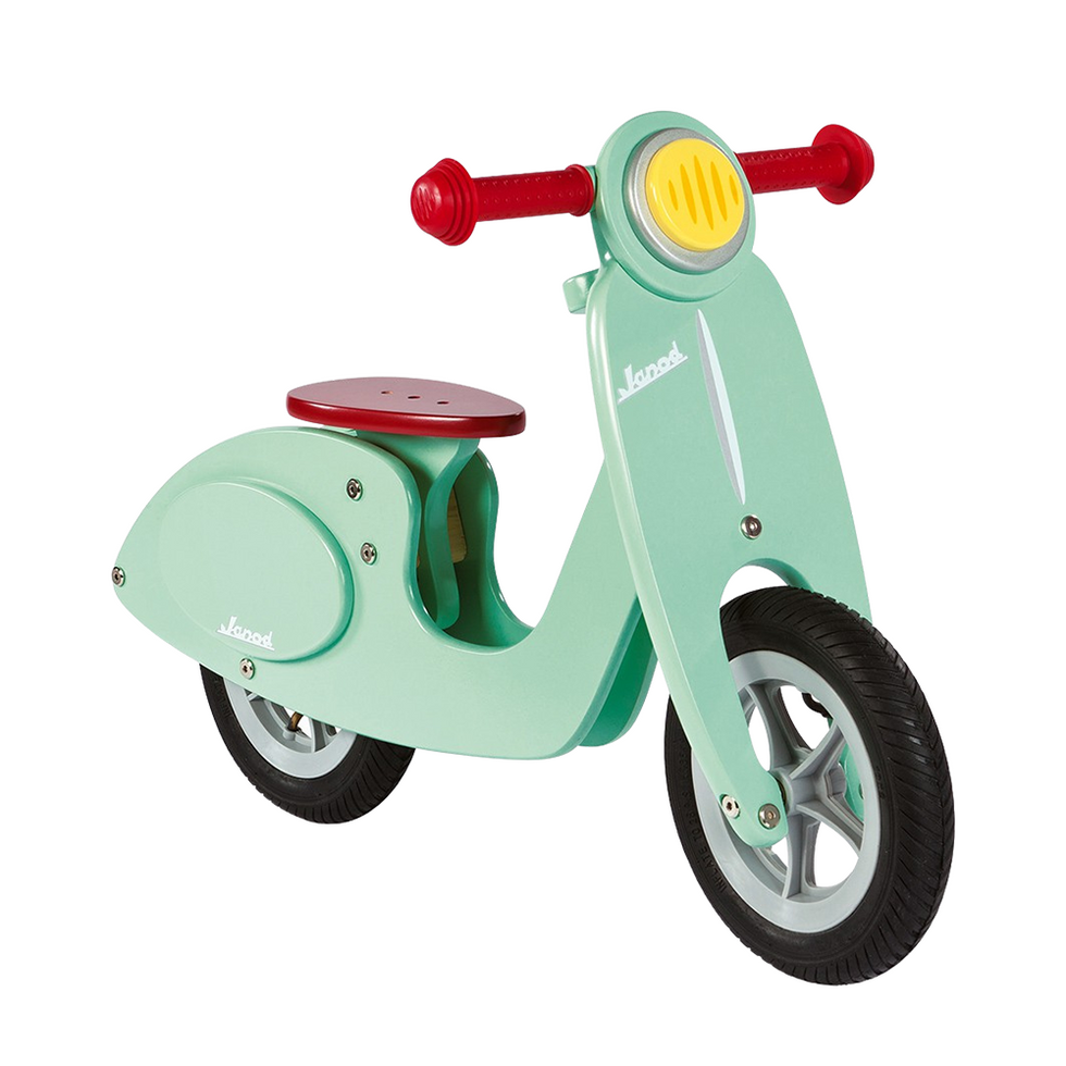 9 open-ended toys that won't clash with your decor, mama Janod scooter balance bike
