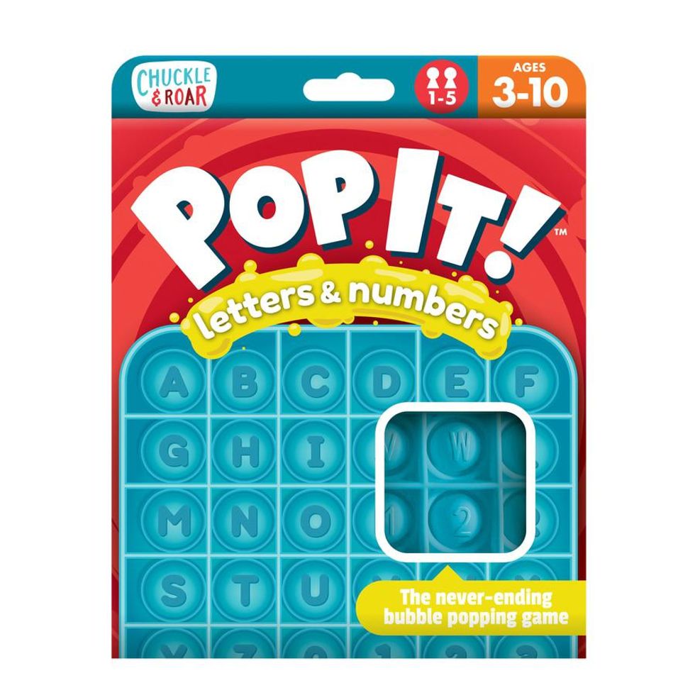 Chuckle & Roar Pop It! letters and numbers