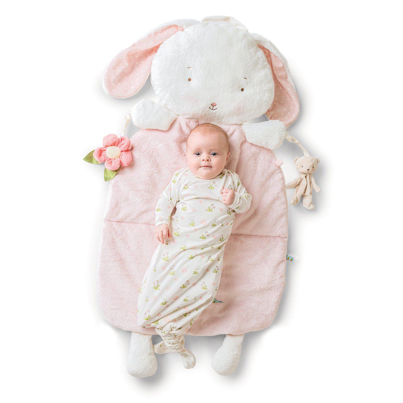 Bunnies by the Bay Blossom Bunny pillow play mat