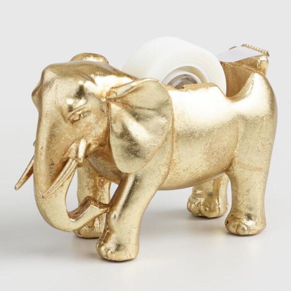 Gold elephant tape dispenser