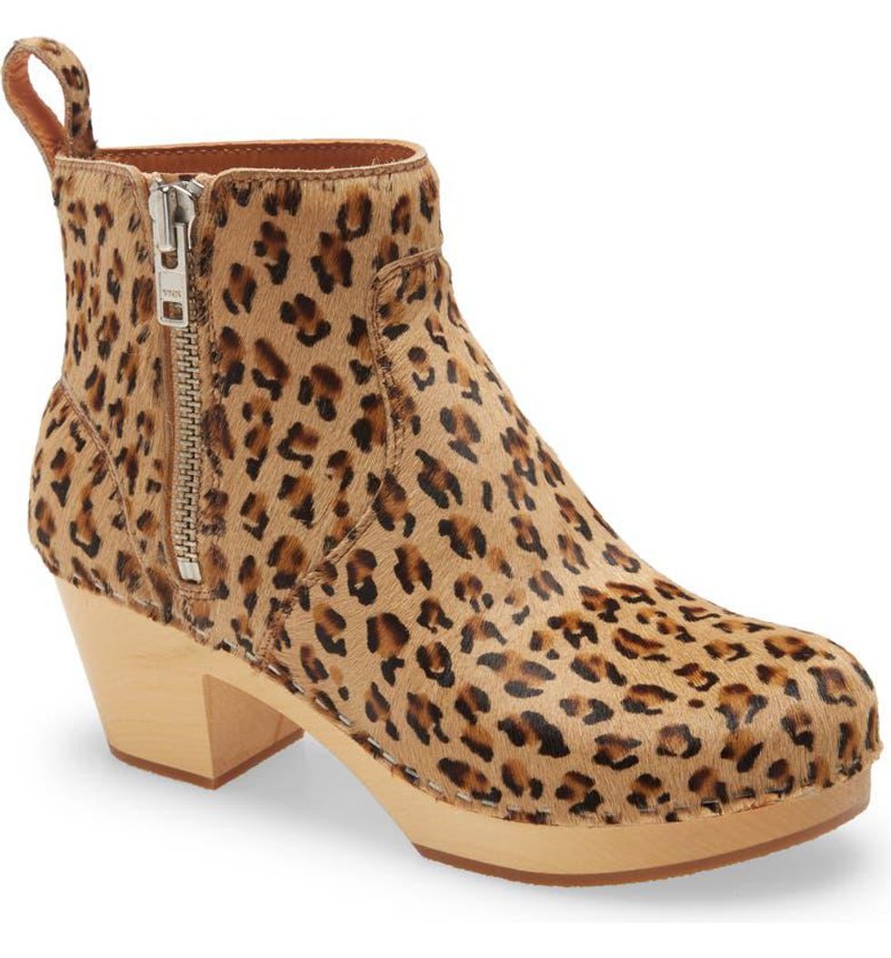 Swedish Hasbeens Zip It Emy Clog Bootie