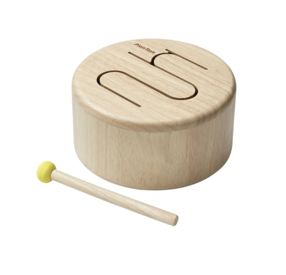 Solid wooden drum