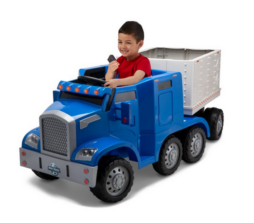 Kid Trax semi-truck + trailer ride-on