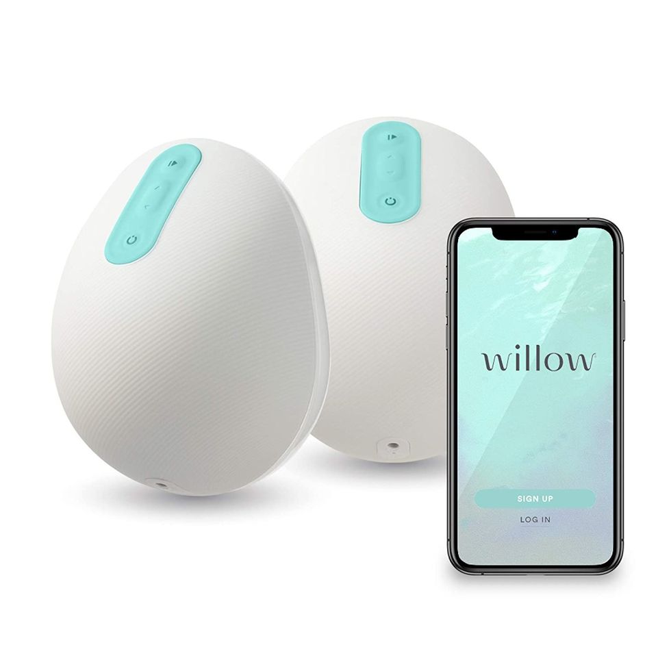  Roll over image to zoom in Willow Hands-Free, Portable, in-Bra Double Electric Breast      Pump with App 