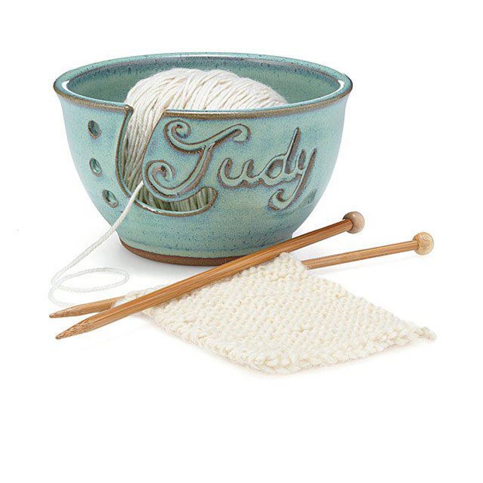 Uncommon Goods Personalized Yarn Bowl