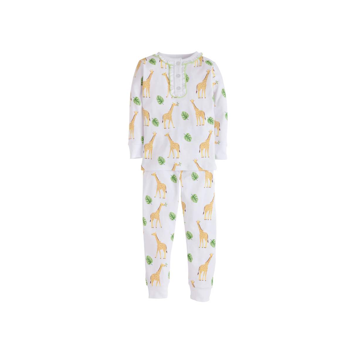 Little English girl printed jammies - treetops