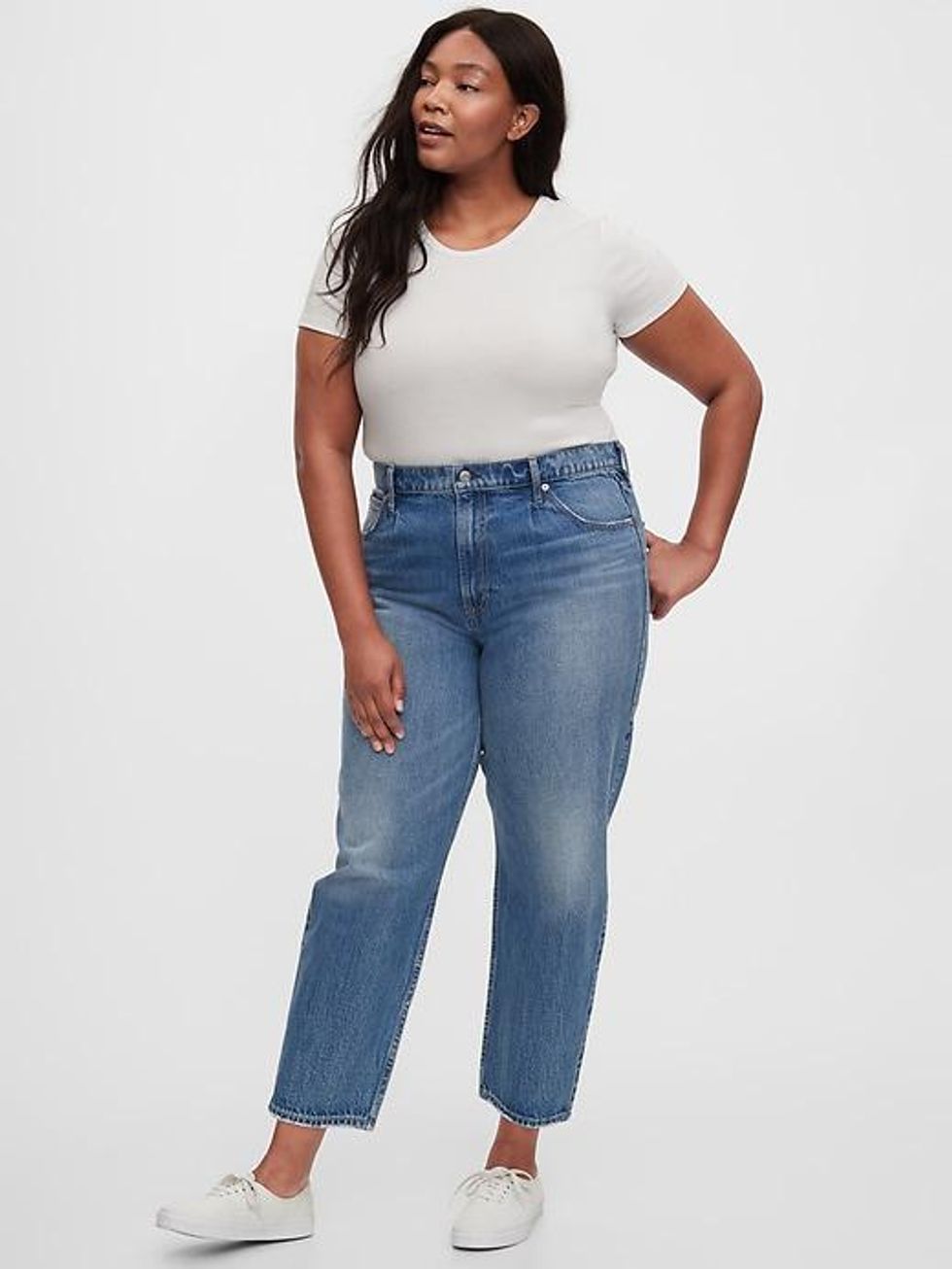 Gap high rise barrel jeans