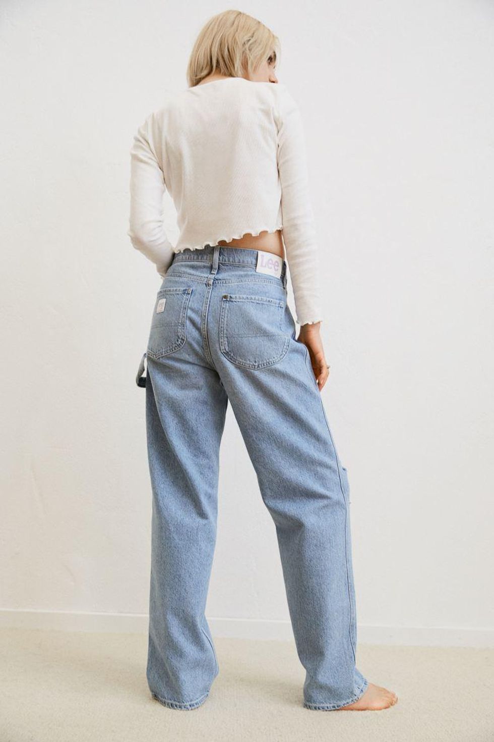 Lee x H & M slouch straight high jeans