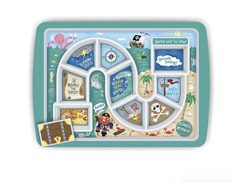 kids game dinner tray