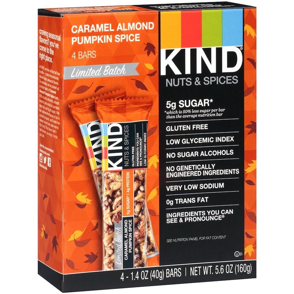 kind limited edition pumpkin spice bars