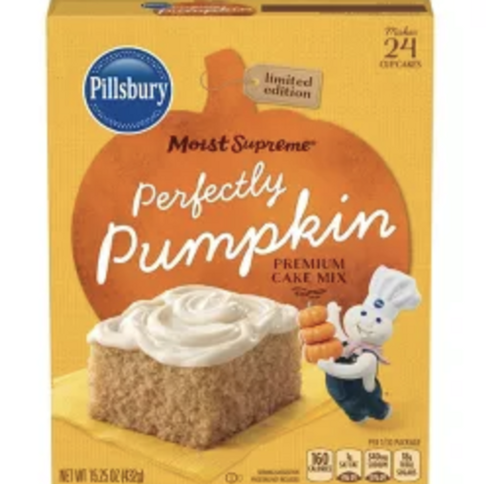 pillsbury perfectly pumpkin premium cake mix