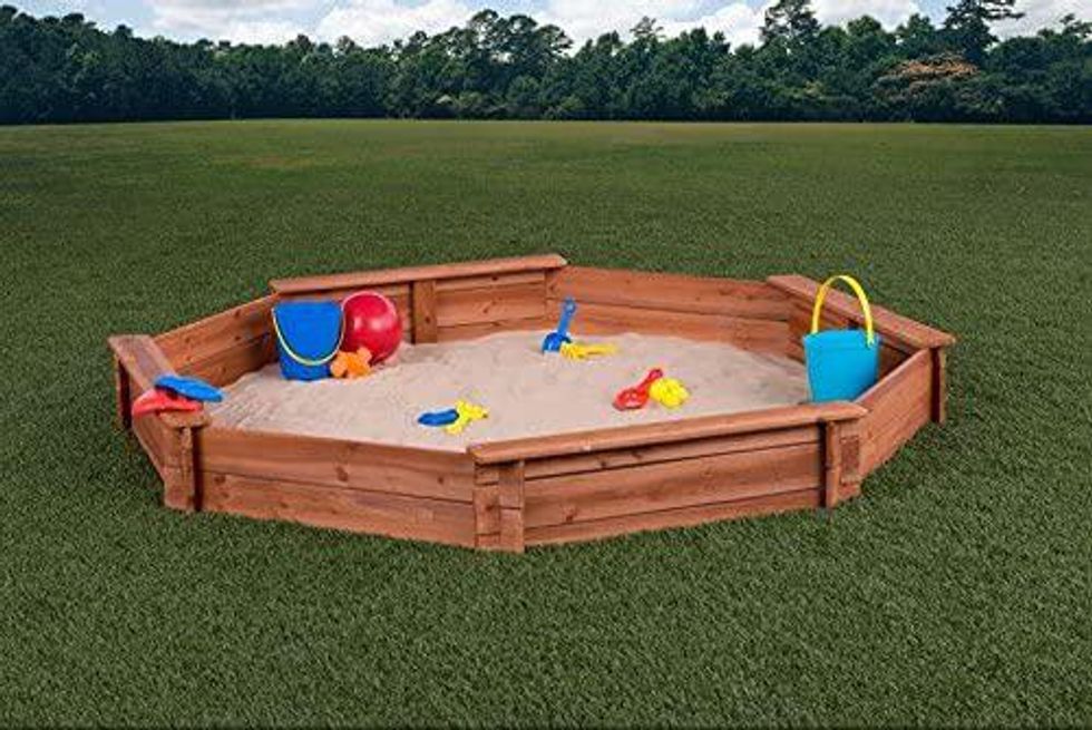 Creative Cedar Designs octagon wooden sandbox