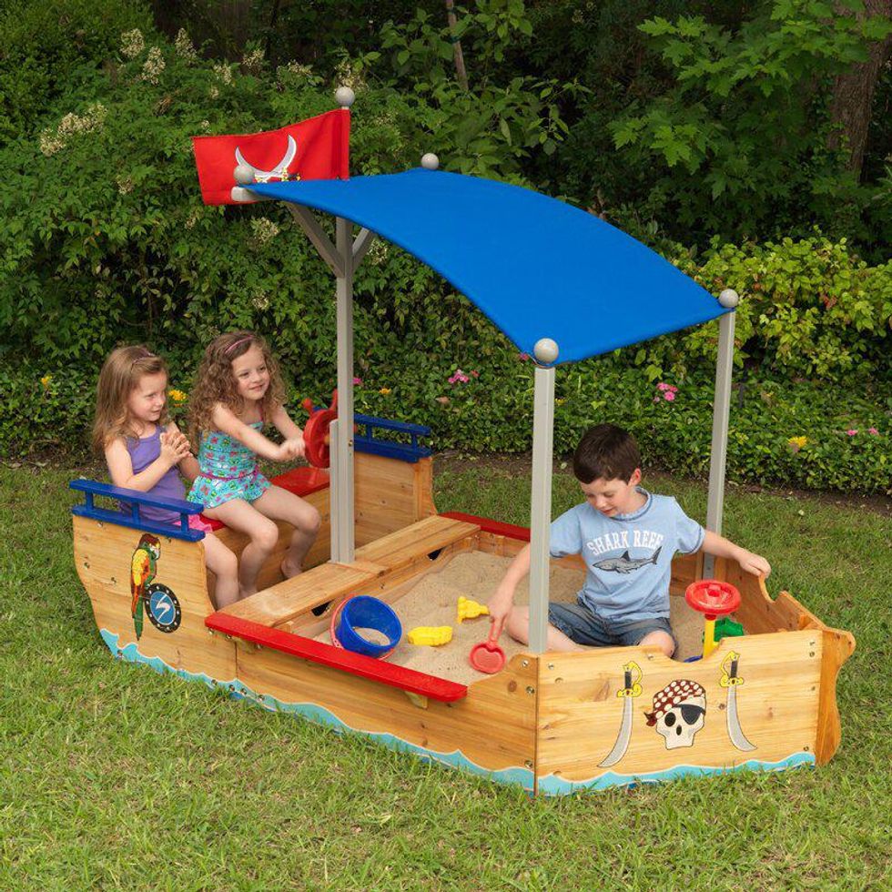 KidCraft pirate ship sandbox