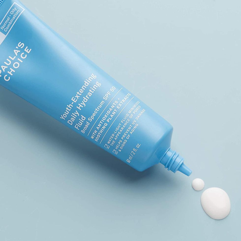 This is the best face sunscreen for dark skin 🙌 Paula's Choice Youth-Extending Daily Hydrating Fluid SPF 50